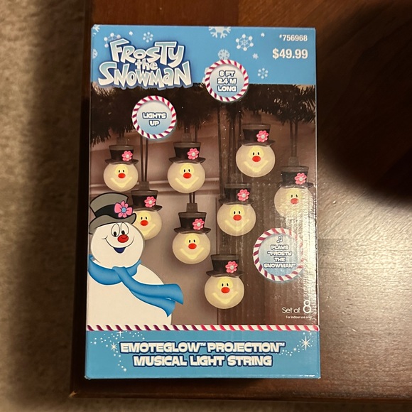 Emoteglow Projection Musical Light String Frosty the snowman